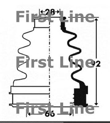 FIRST LINE fcb2900 -  Пыльник, приводной вал